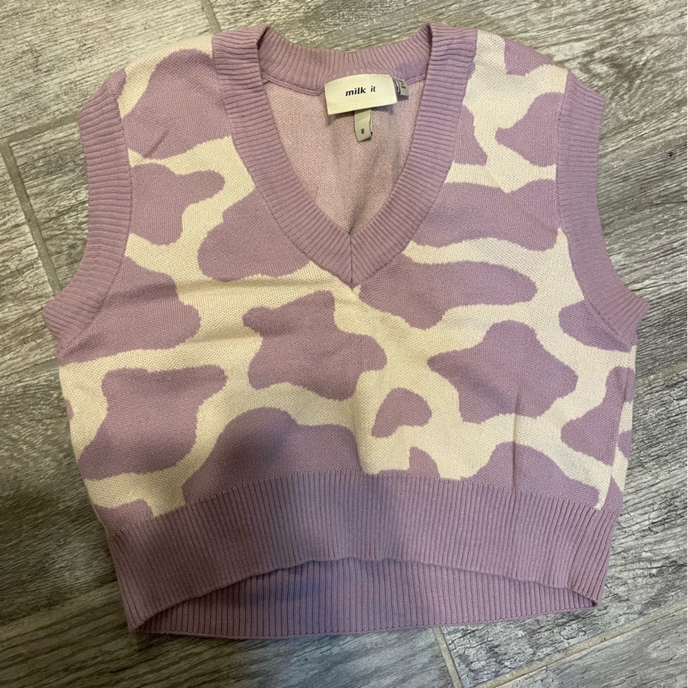 Milk It Cow Sweater Vest